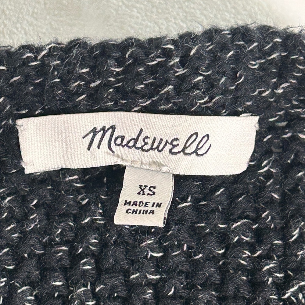 Madewell Dark Gray Open-Front Cardigan - Picture 3 of 8